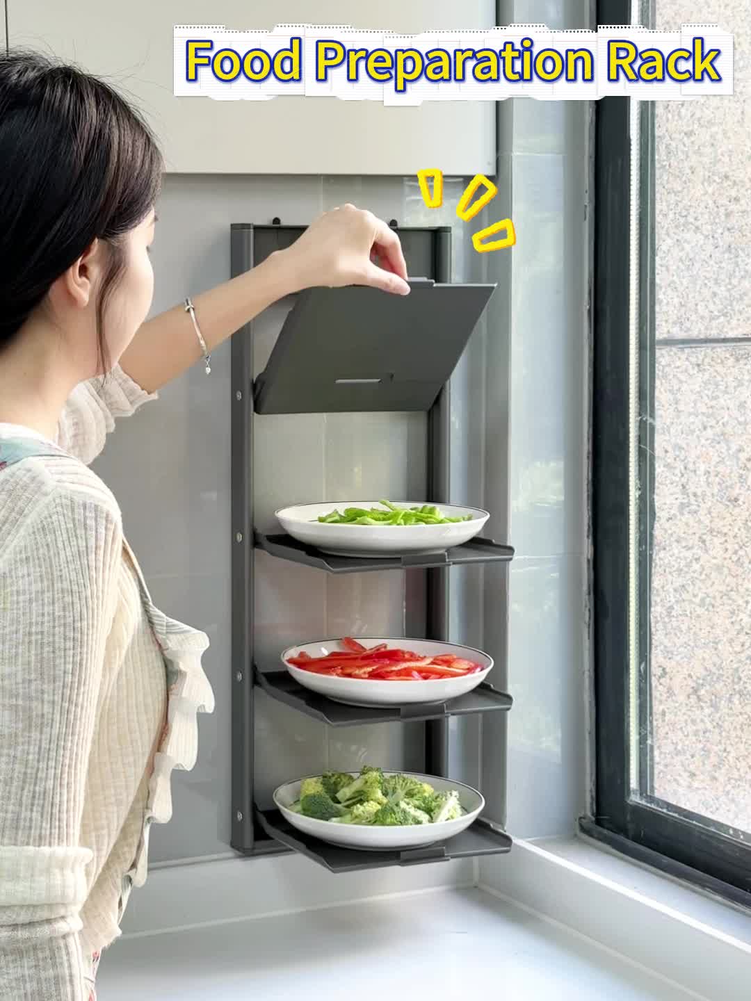 Étagère de cuisine pliante multifonction