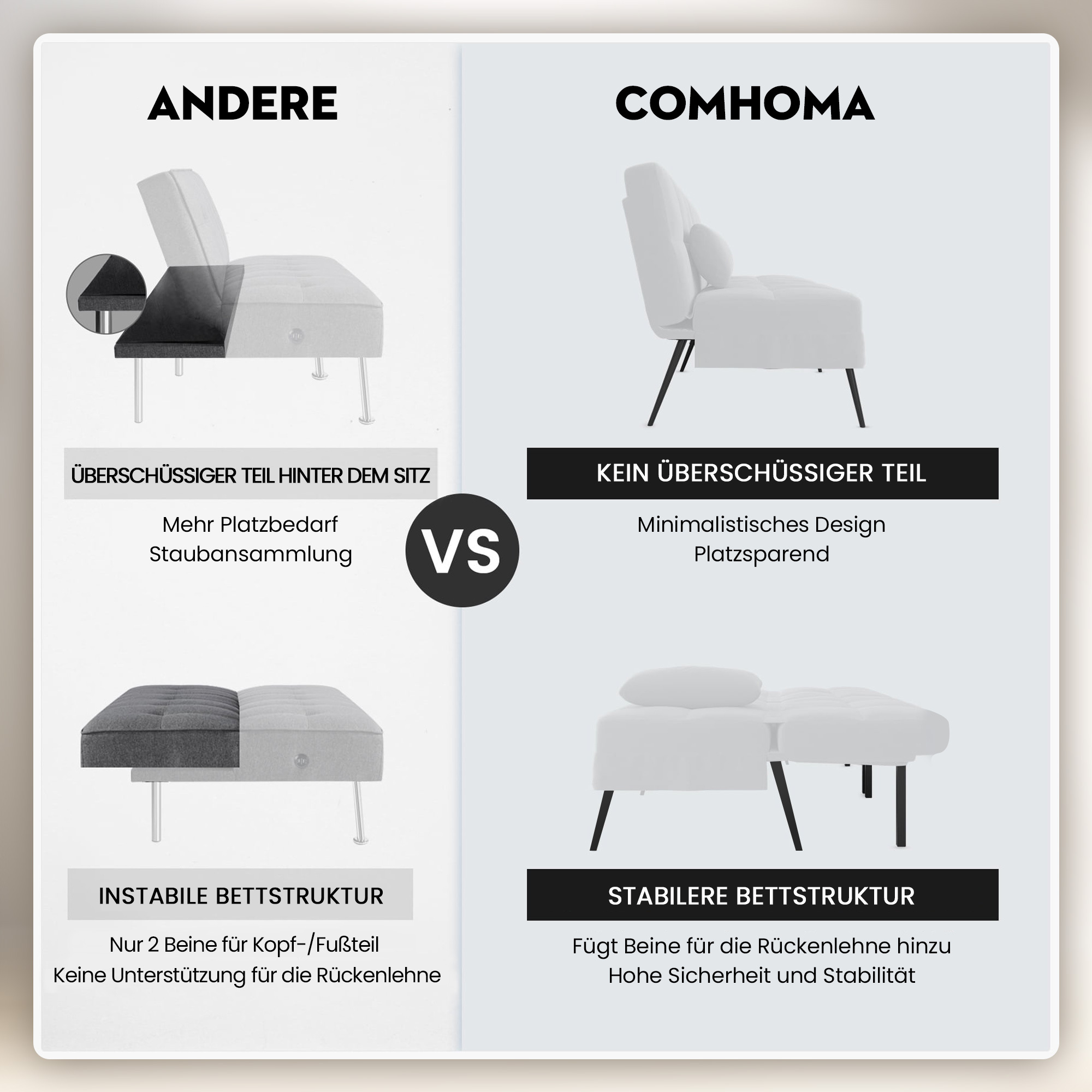 Canapé-lit 3 places convertible