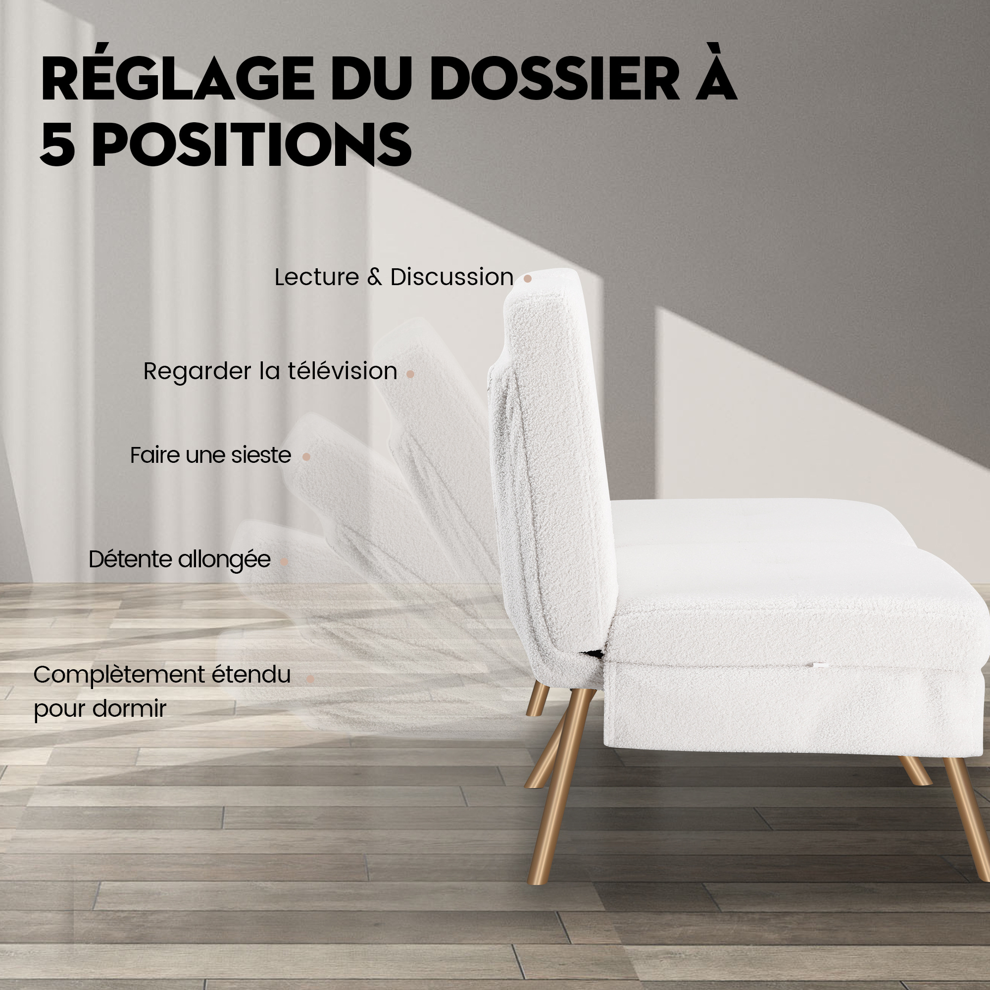 Canapé-lit 3 places convertible