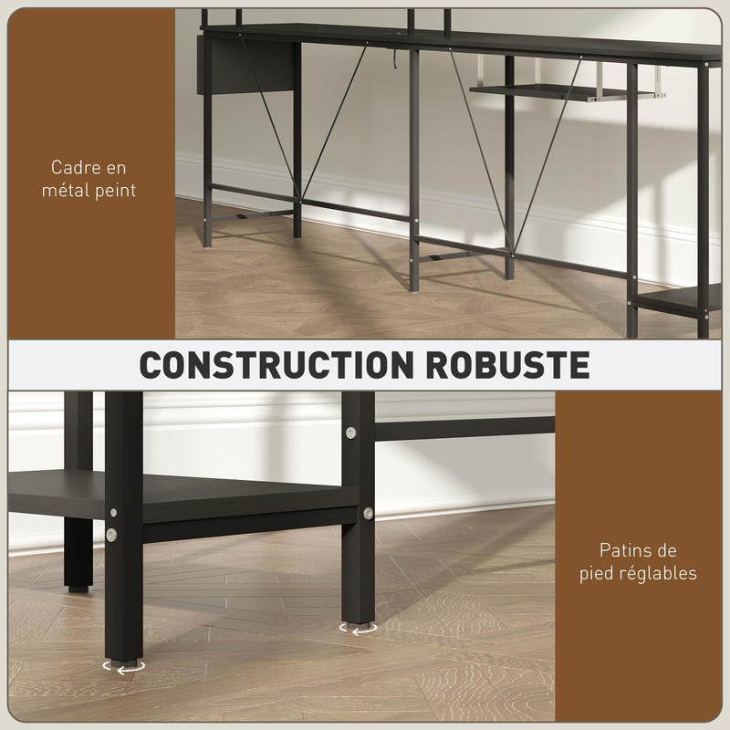 Bureau d'angle modulable