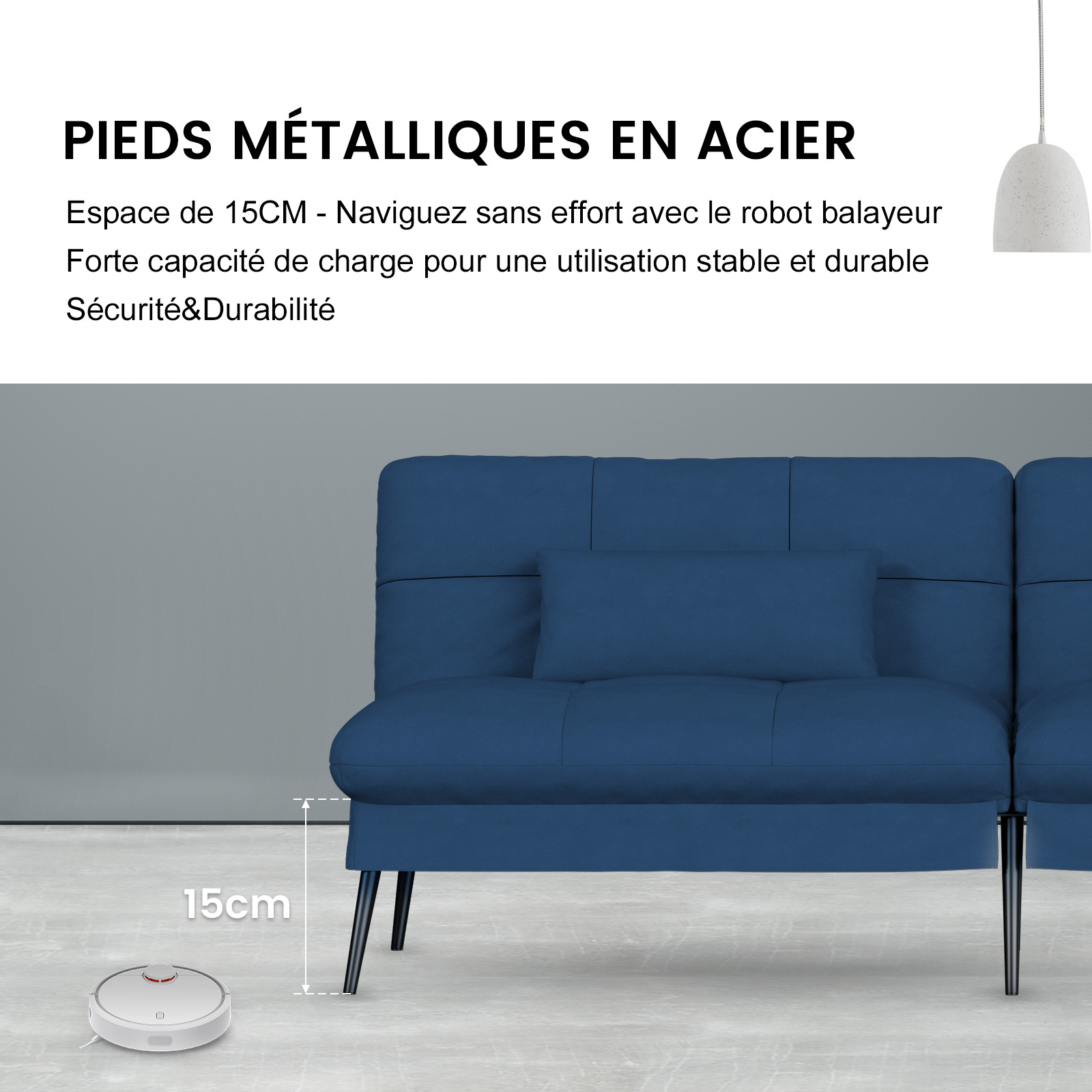 Canapé-lit 3 places convertible