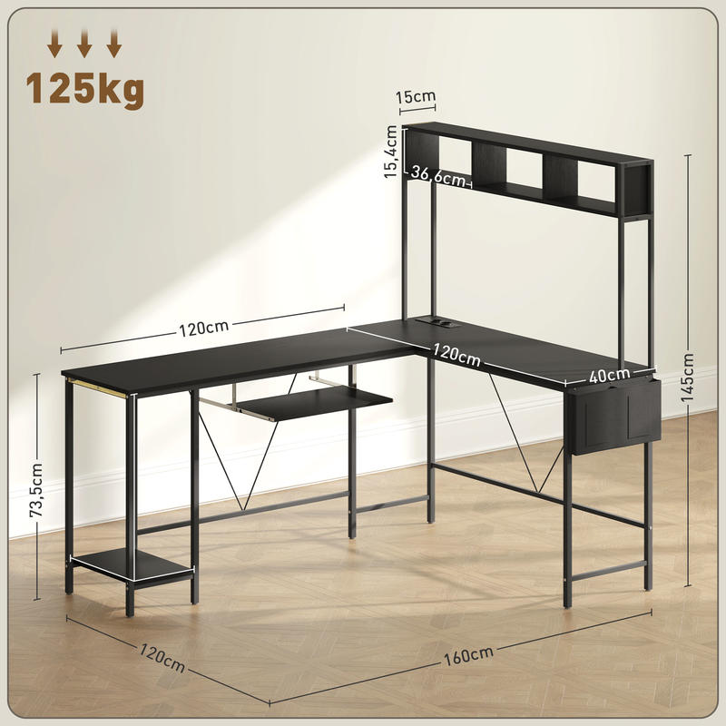 Bureau d'angle modulable