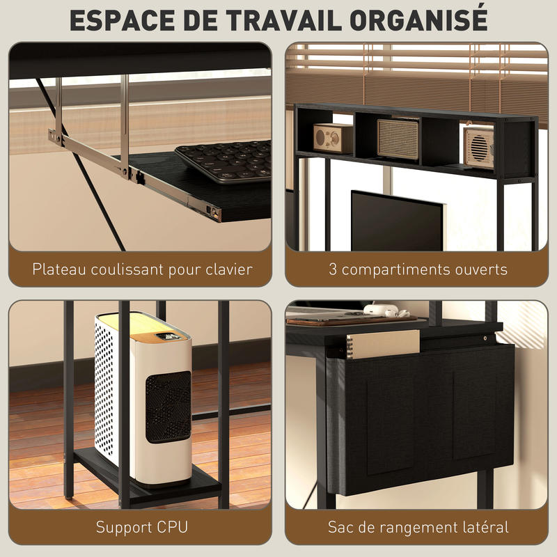 Bureau d'angle modulable