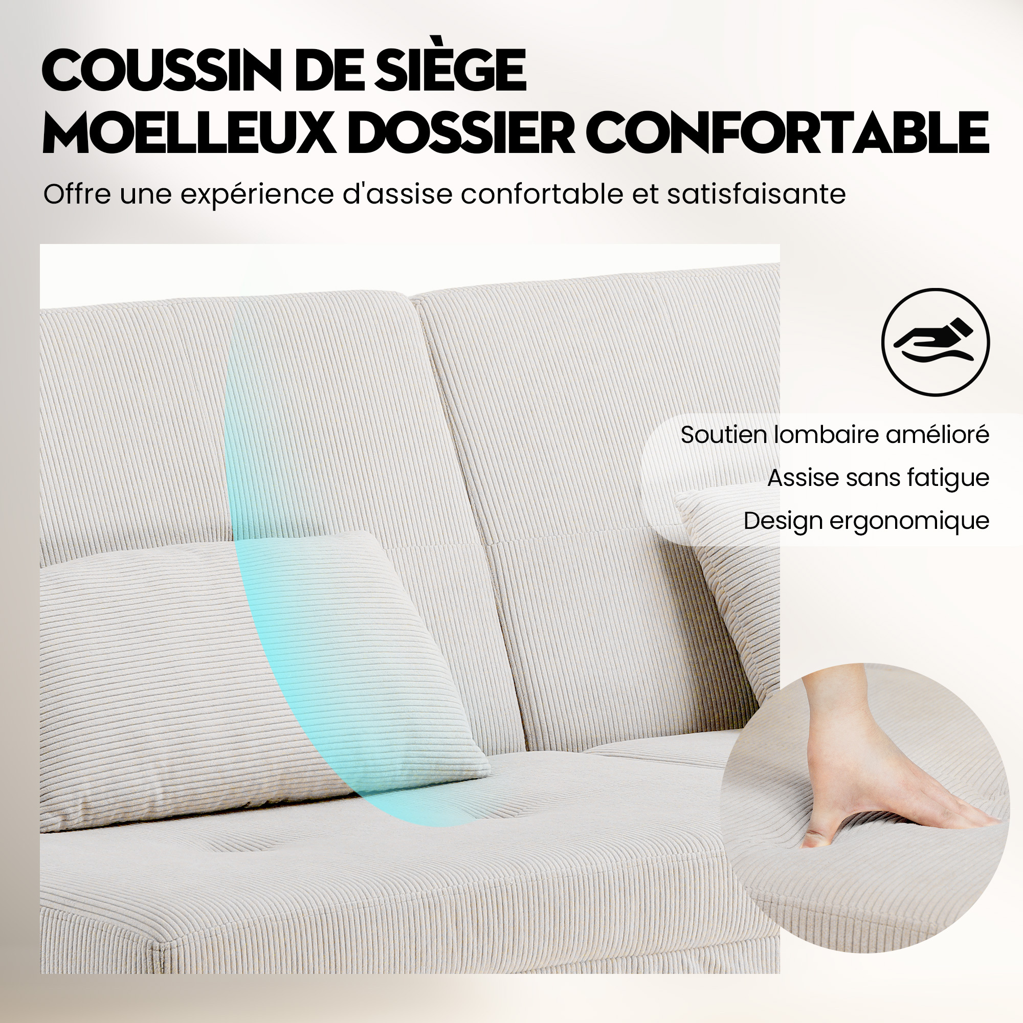 Canapé-lit 3 places convertible