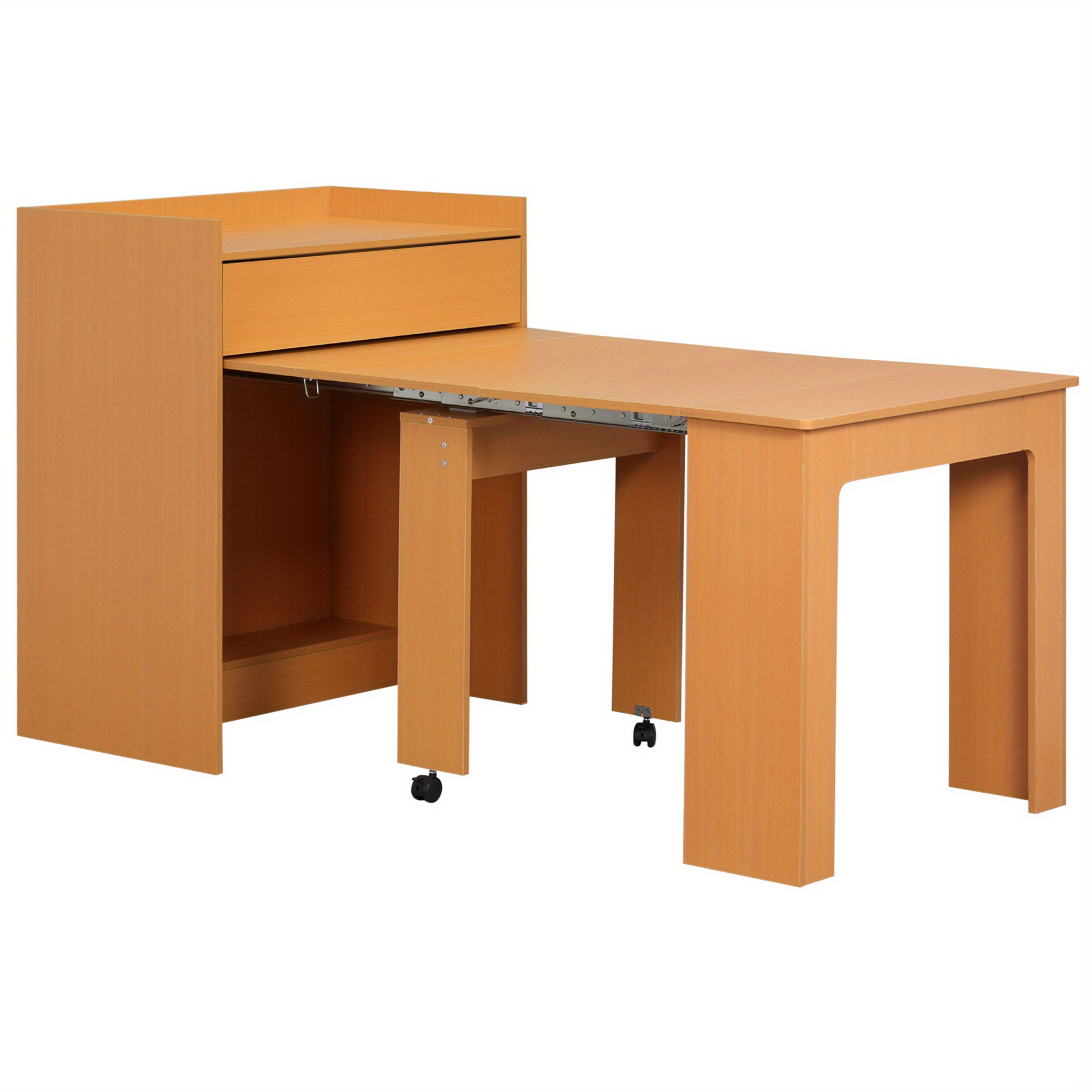 Table pliante gain de place extensible en bois pour petits espaces