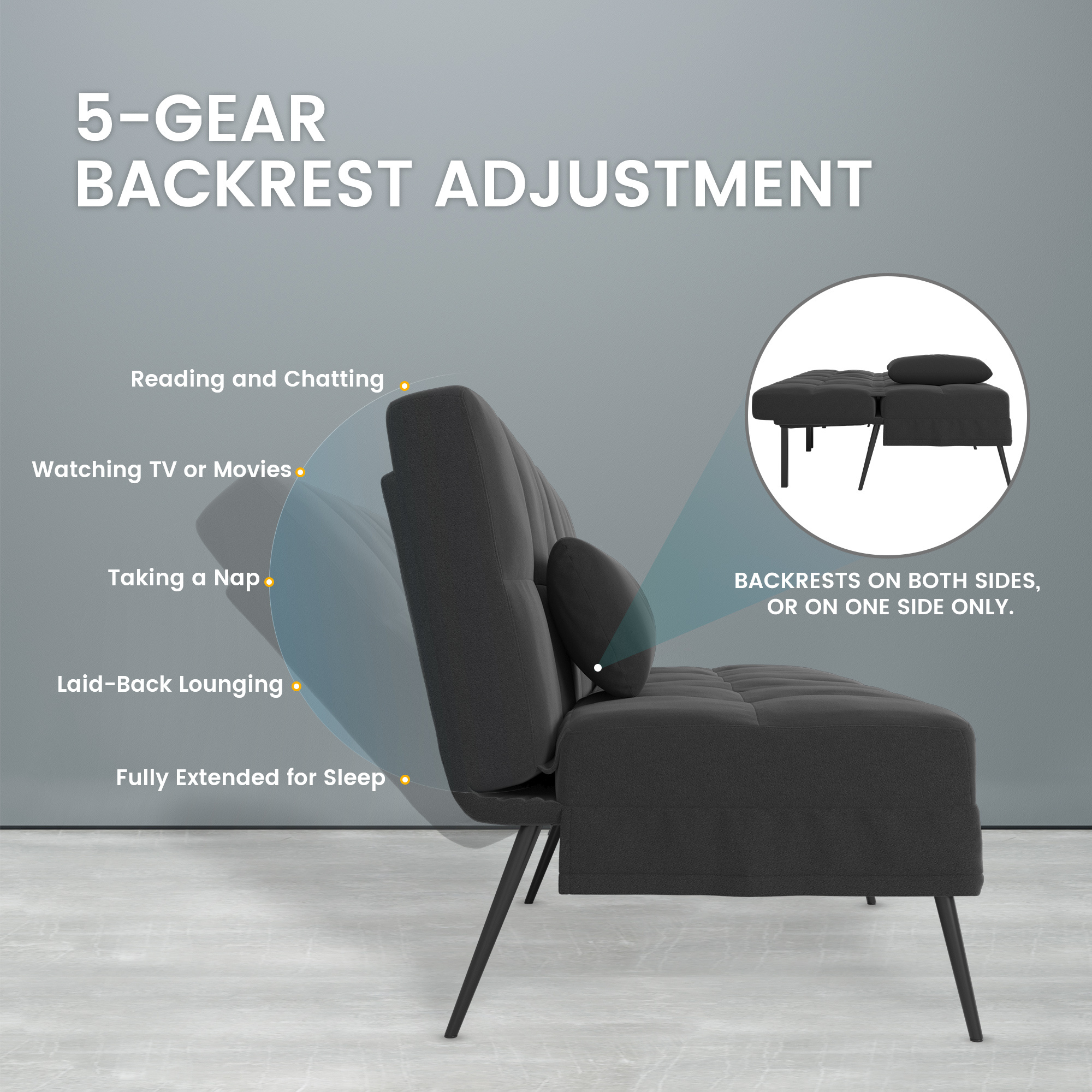 Canapé-lit 3 places convertible