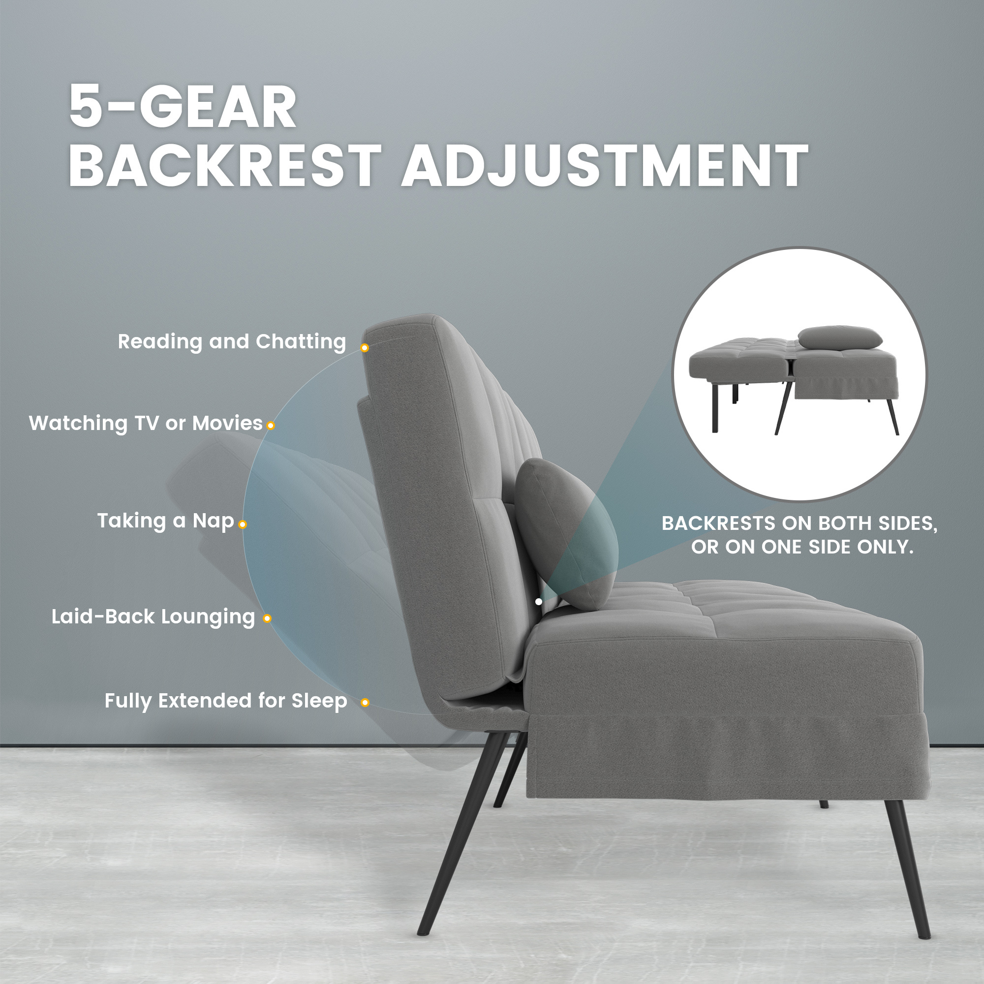 Canapé-lit 3 places convertible