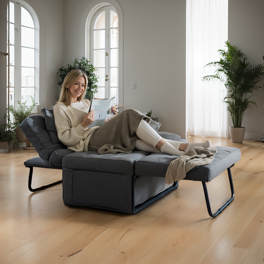 Canapé pliant 4 en 1 en velours