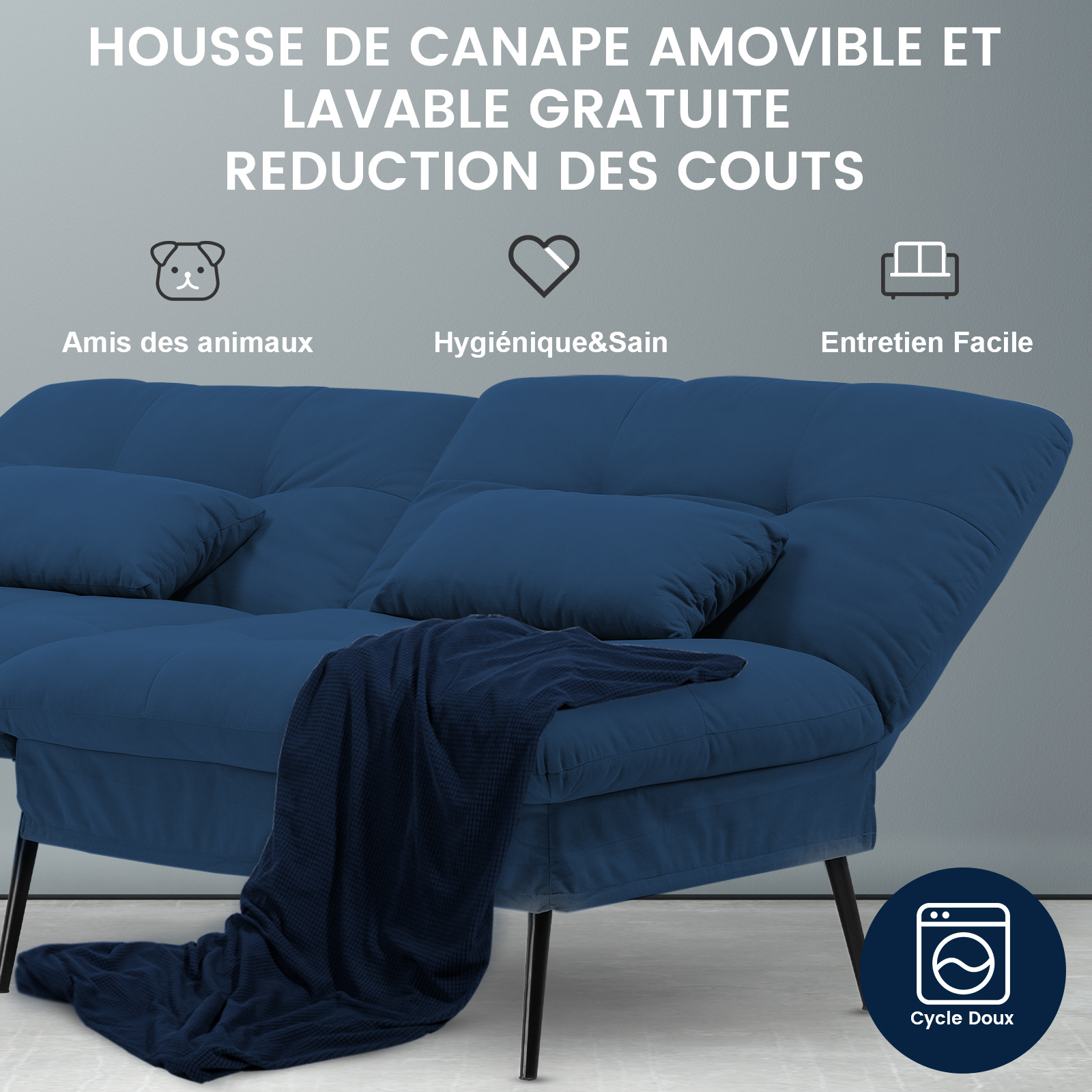 Canapé-lit 3 places convertible