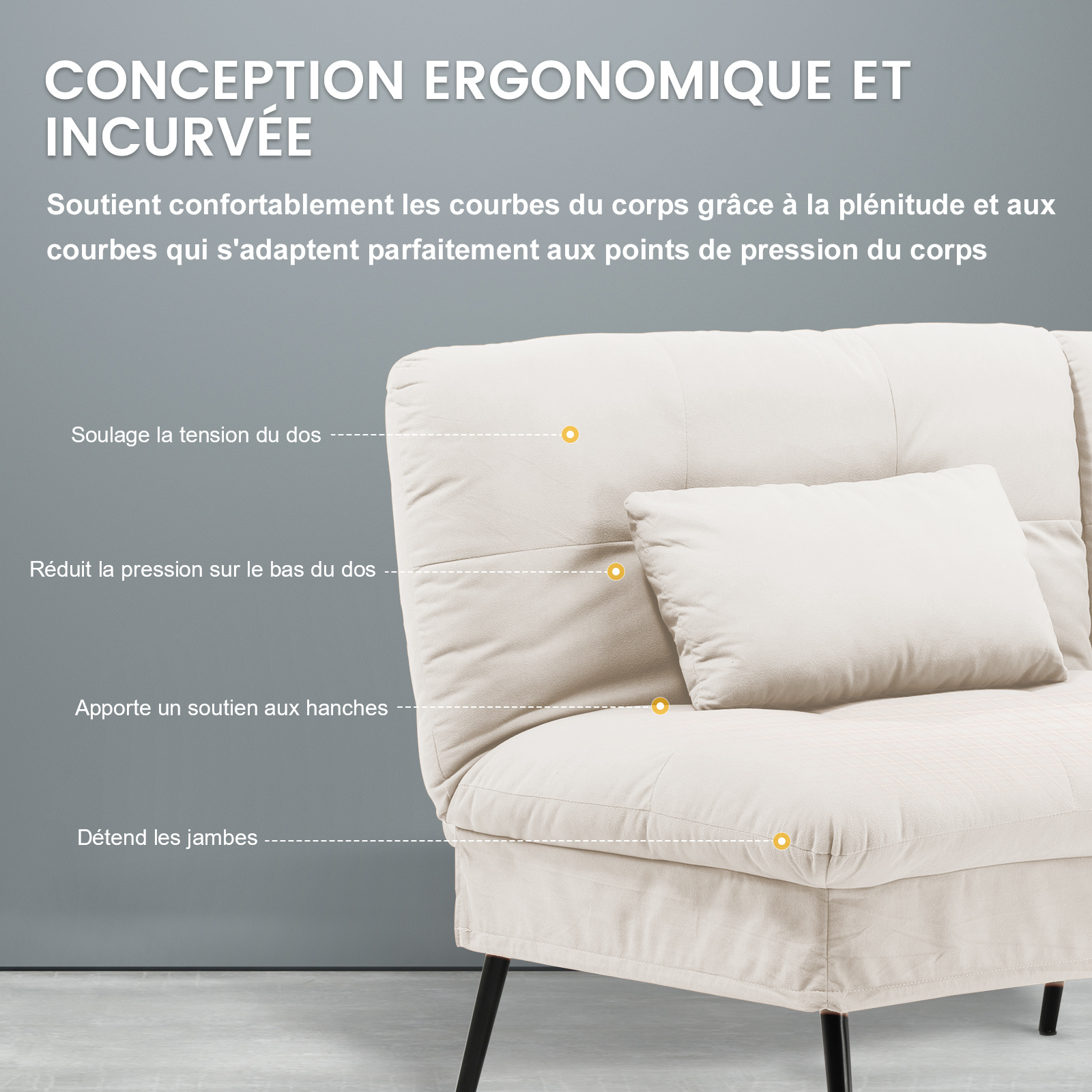 Canapé-lit 3 places convertible