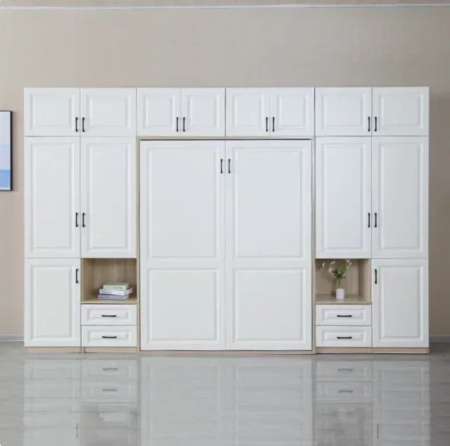 Lit escamotable mural multifonction