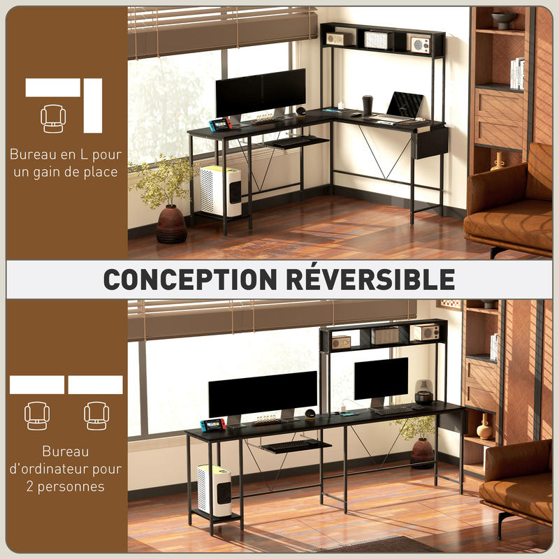 Bureau d'angle modulable