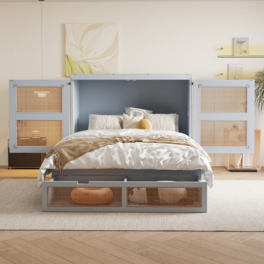 Lit escamotable armoire 140x200