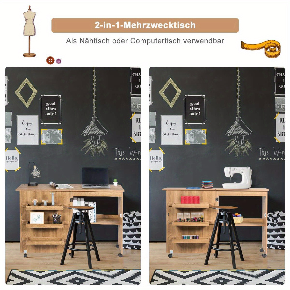 Table multifonction Bureau Table de travail