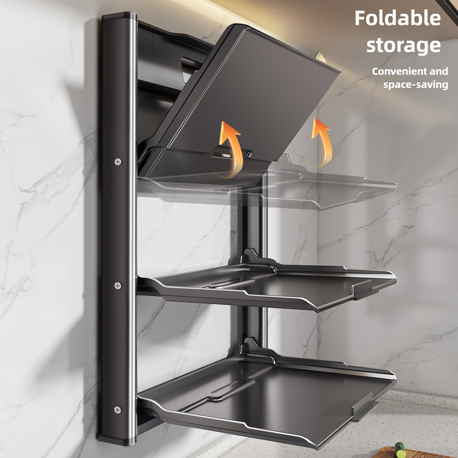 Étagère de cuisine pliante multifonction