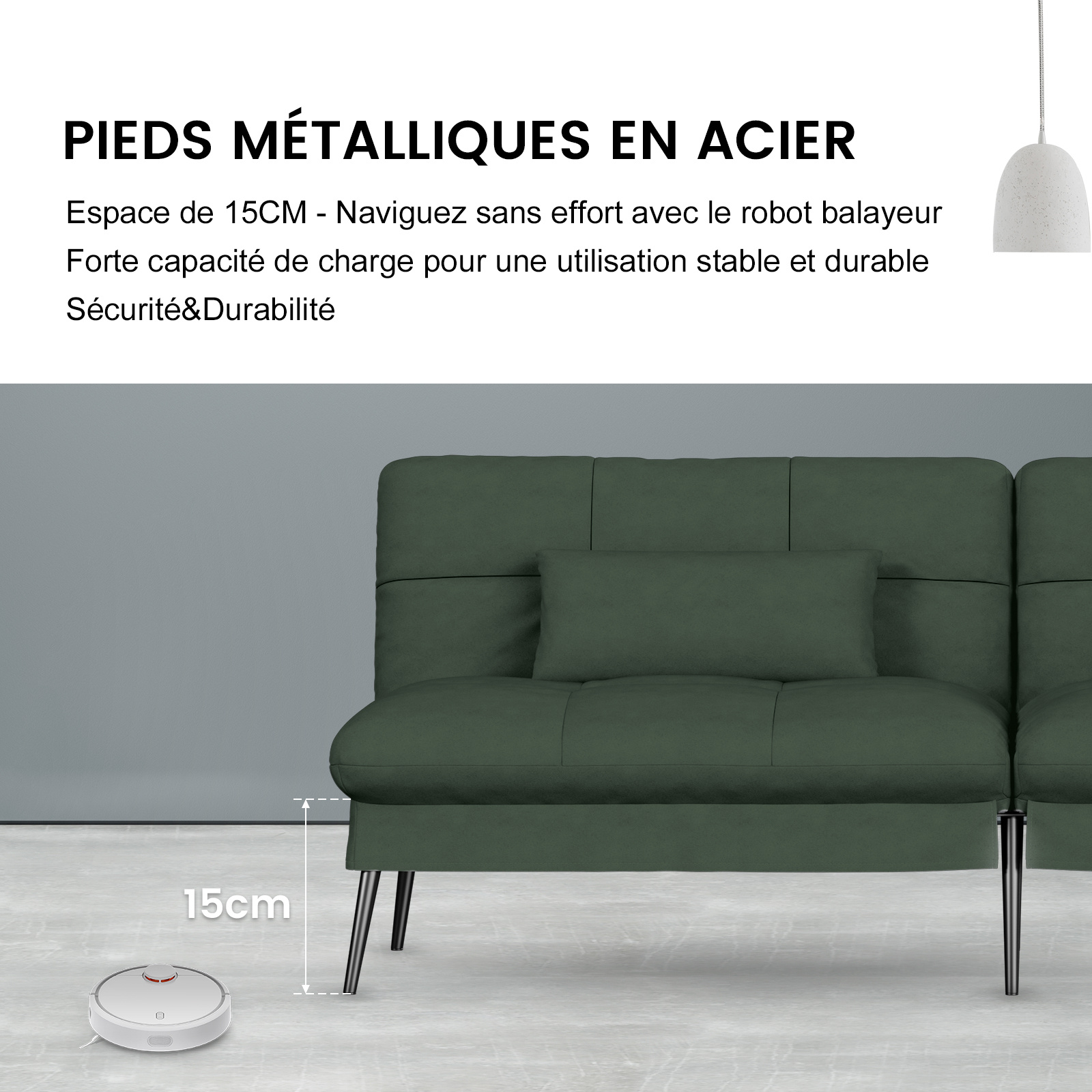 Canapé-lit 3 places convertible