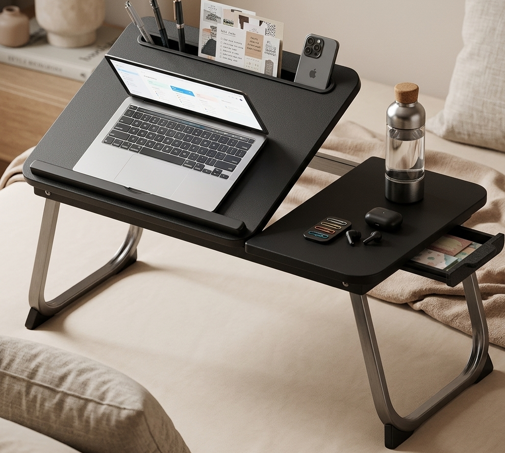 Bureau de lit pliable : la solution multifonction pour votre intérieur