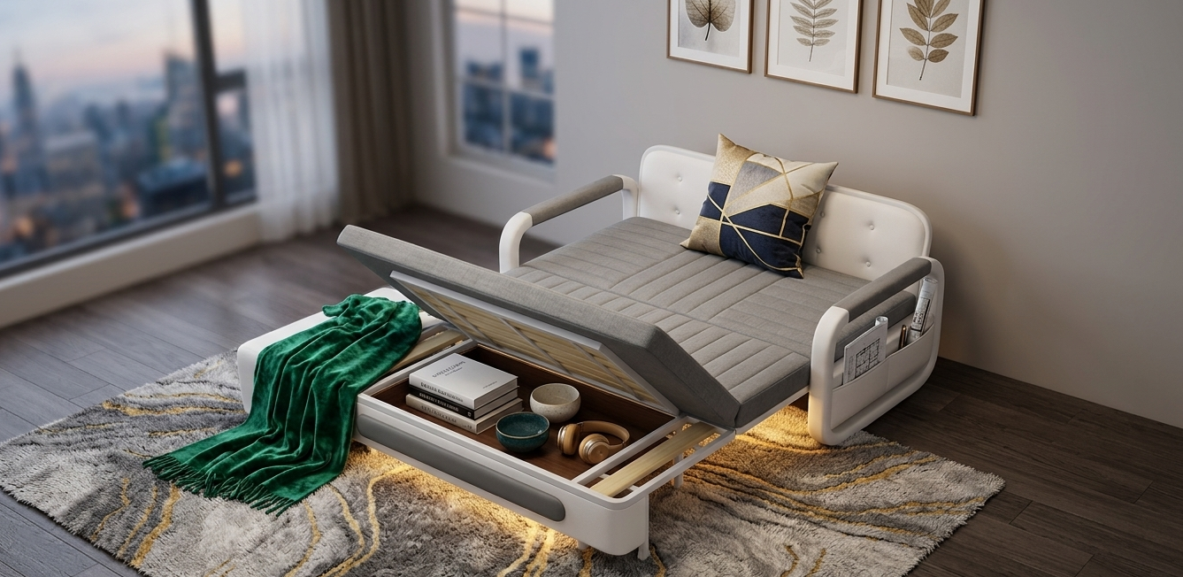 Canapé-lit pliant multifonction pratique et design