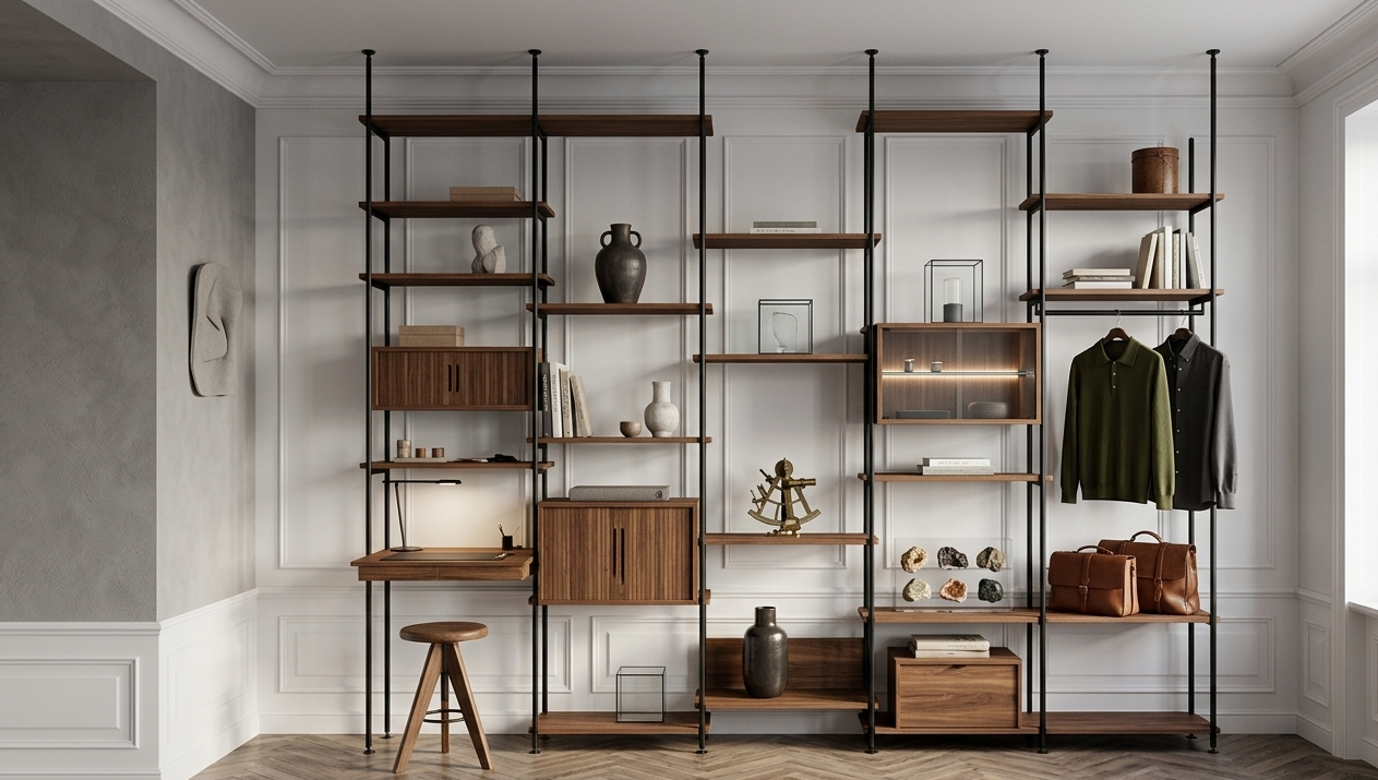 Étagère encastrable modulaire