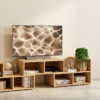 Meuble TV modulable en bois minimaliste