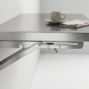Table pliante murale en inox.