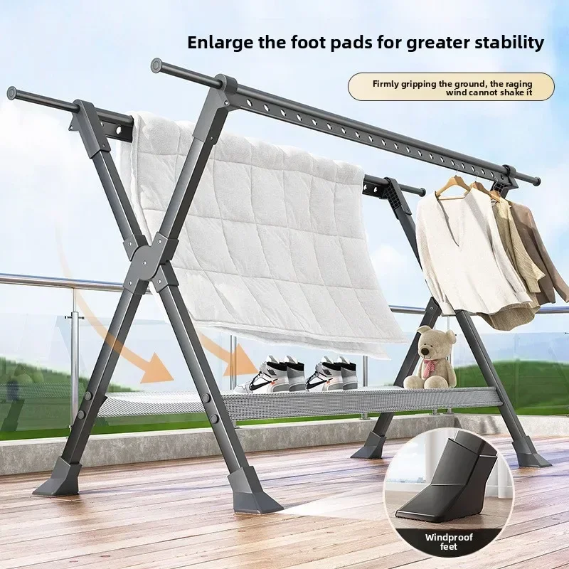 Étendoir gain de place extensible