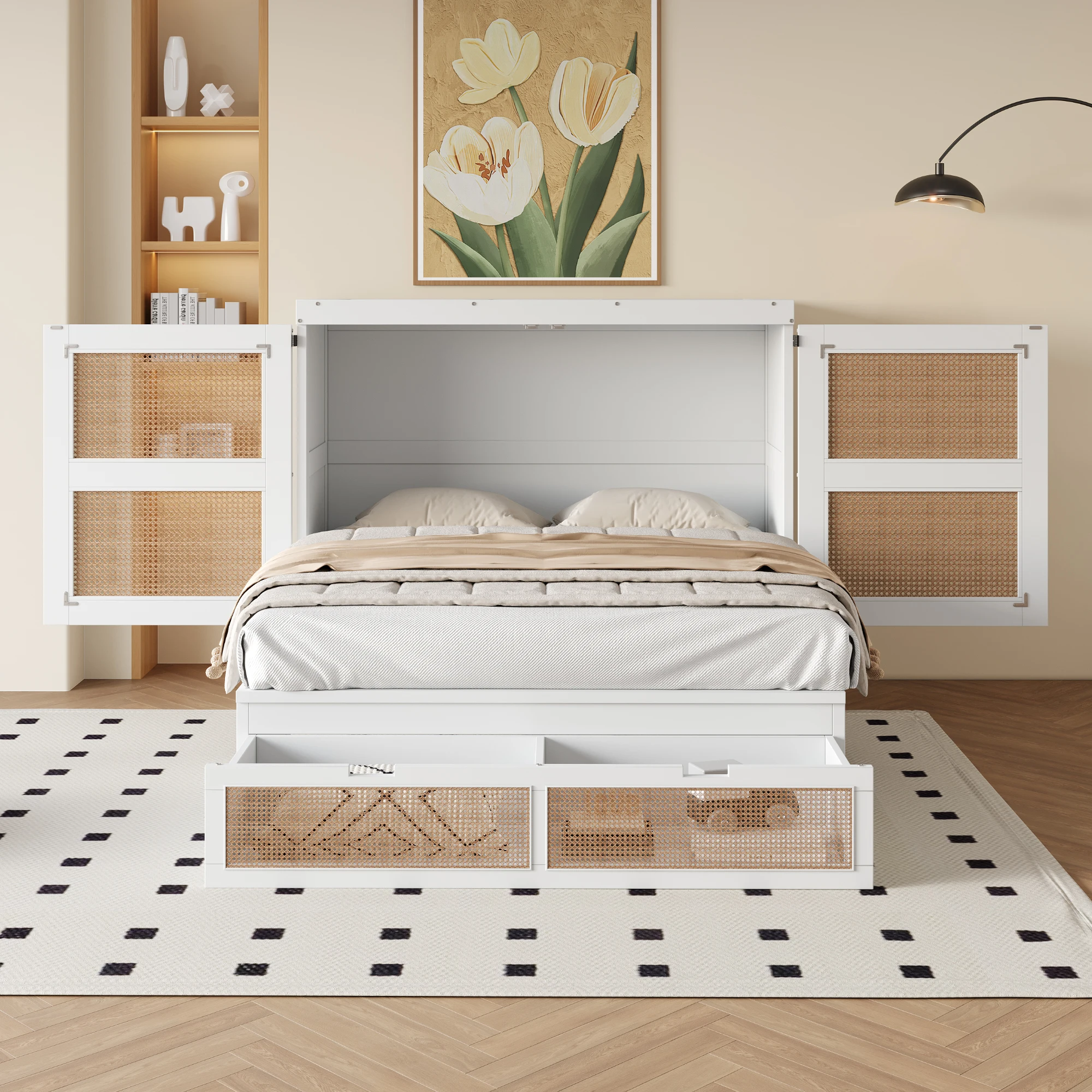 Lit escamotable armoire 140x200