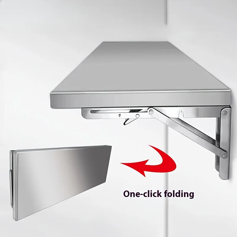 Table murale pliante en acier inoxydable