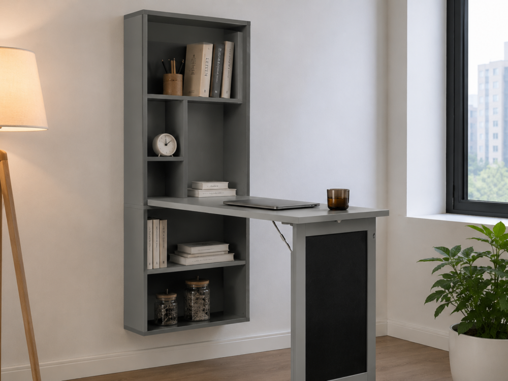 Bureau mural rabattable : optimiser un petit espace de travail