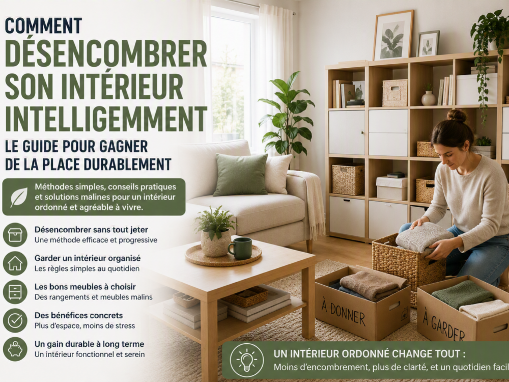 Comment désencombrer son intérieur intelligemment : le guide pour gagner de la place durablement