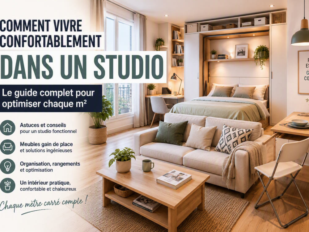Comment vivre confortablement dans un studio : guide complet