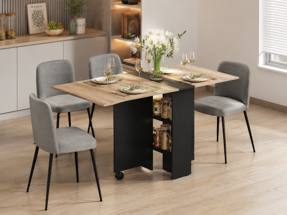Table pliante de cuisine extensible pour petit espace