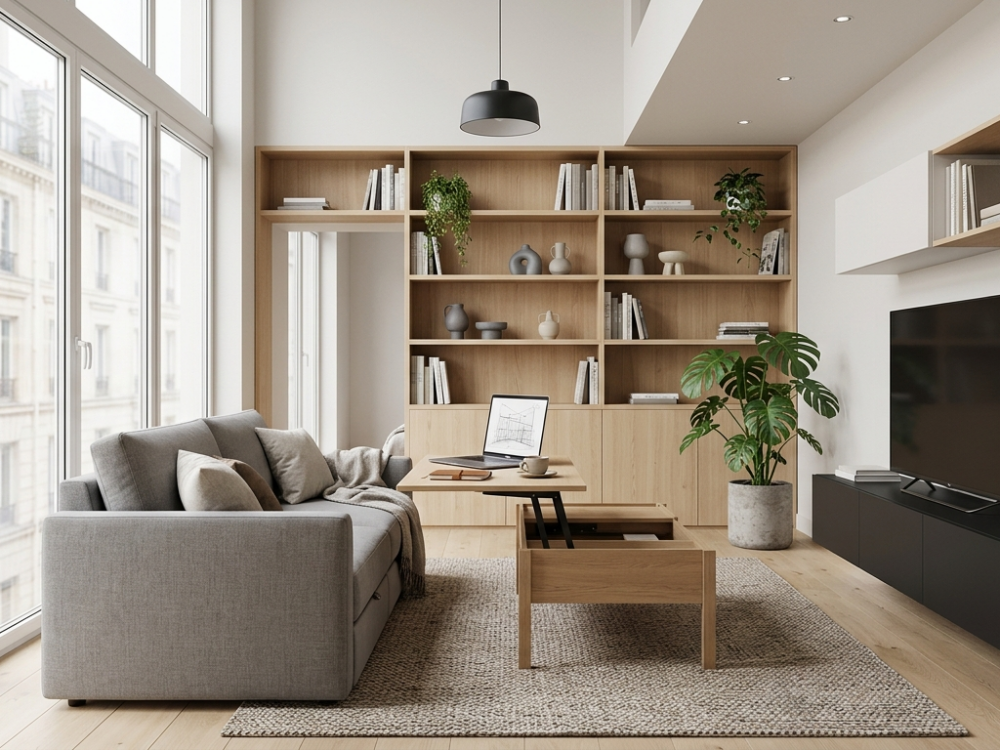 Comment aménager un petit salon avec des meubles gain de place ? Le guide complet