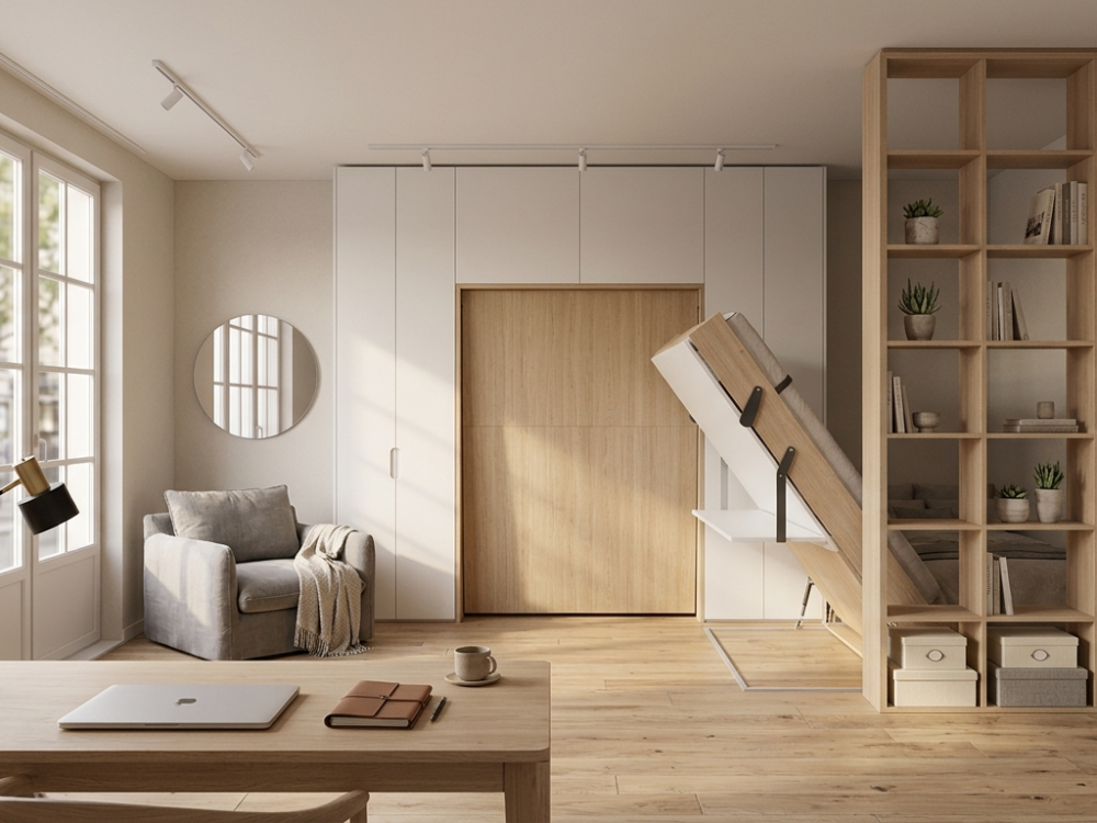 Comment transformer une chambre d&rsquo;amis en pièce multifonction avec un mobilier gain de place ?