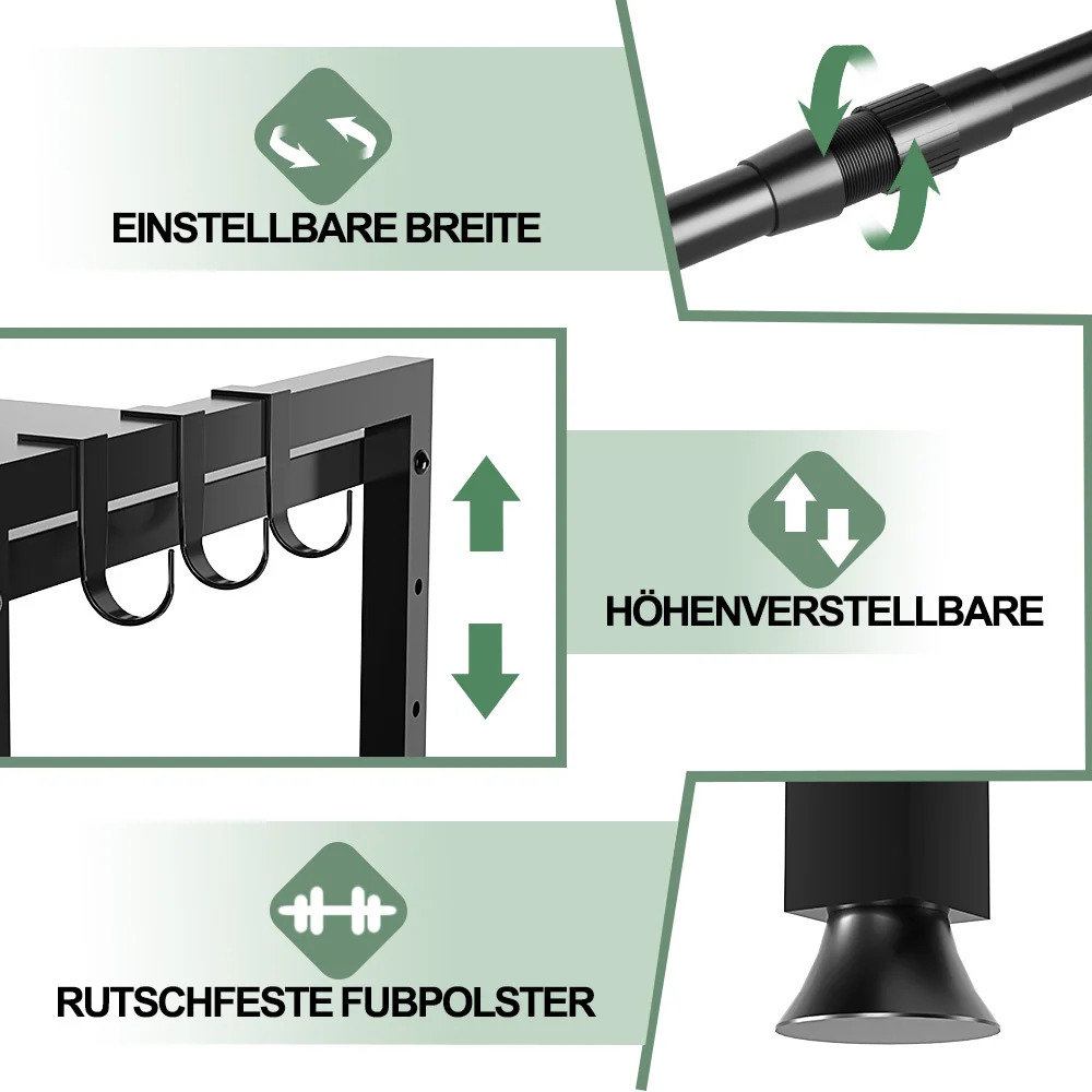 Support micro-ondes extensible réglable