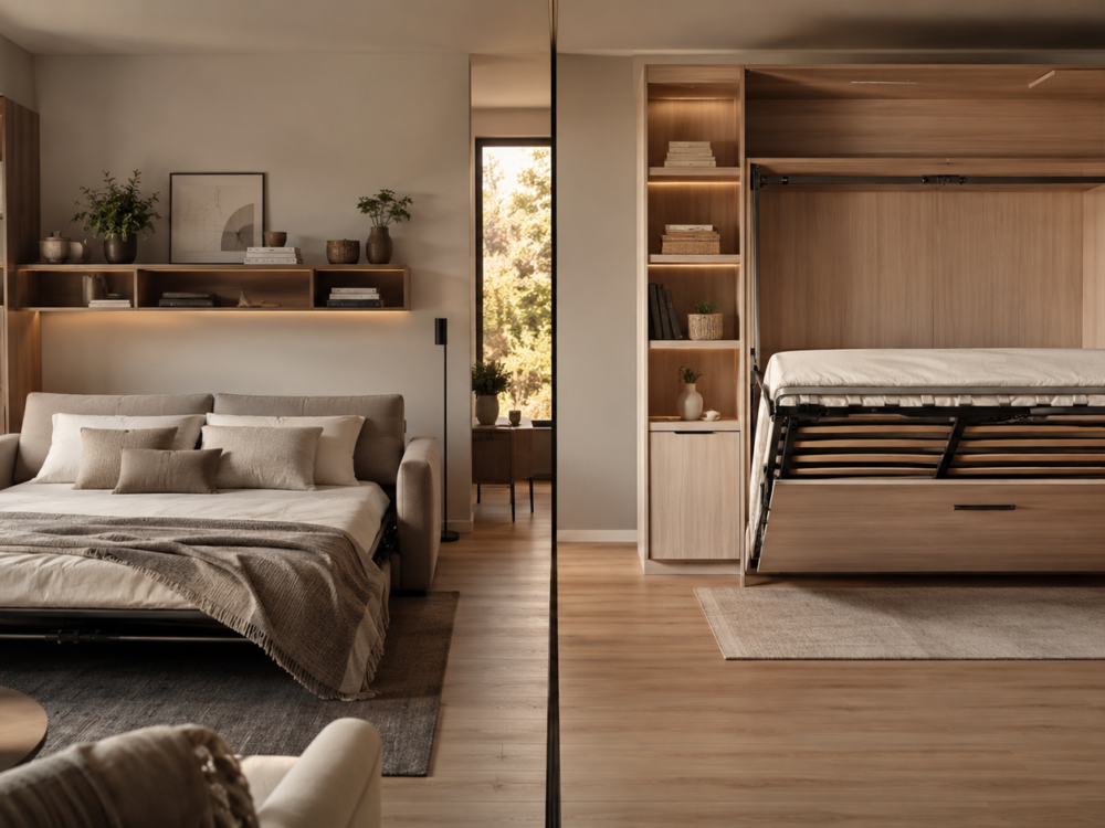 Lit escamotable ou canapé convertible : lequel choisir pour gagner de la place ?